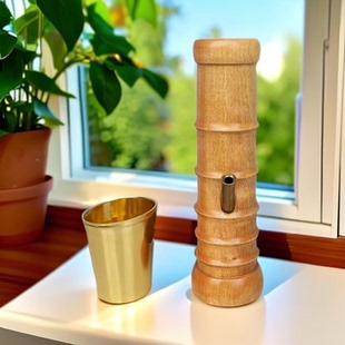 包邮实木水烟筒水过滤烟斗烟具烟壶短款烟筒广西广东茂名湛江特产