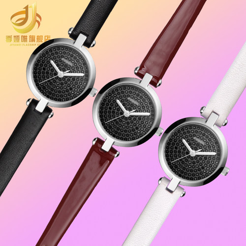 适配Fossil化石满m天星表带BQ3561/BQ3562纤细真皮手表带女凹口3m
