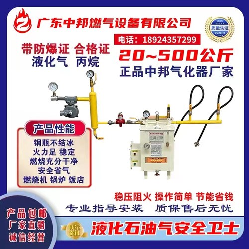 液化气汽化器中邦防爆气化炉煤气加热气炉气化器20-500公斤汽化炉