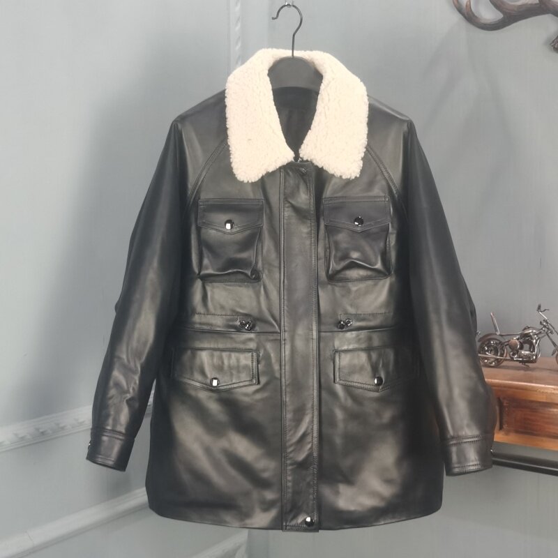 欧品唯格棉中长款通勤宽松型棉服