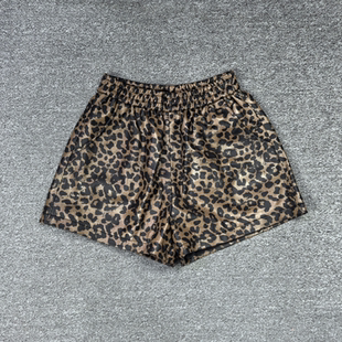 女时尚 2026秋季 新款 真皮松紧腰绵羊皮皮裤 百搭显瘦休闲阔腿裤