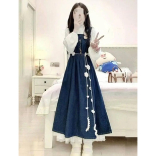 设计感小众针织红色玫瑰花腰带女士新款腰链配饰裙子编织围脖颈链