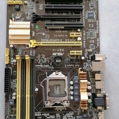 议价华硕Z87-K主板，LGA1150接口，支持DDR3内存，四（维修）