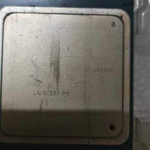 议价拆机U E5-2640V2，X79主板使用，功能测试正常，如（维修）
