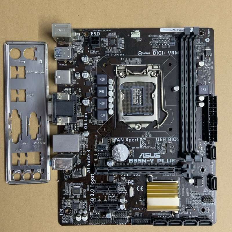 议价充新华硕B85M-V PLUS主板，拆机件，带原装挡板，LG（维修）图片