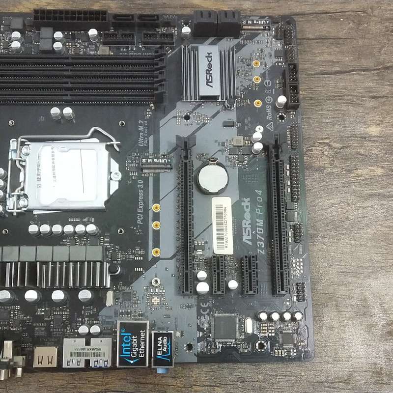 议价华擎Z370M pro4,四内存插槽带m.2接口，带全新挡片（维修）图片