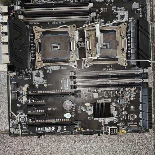 议价X99双路主板，X99-DD41 支持v4的U，支持普条，支（维修）