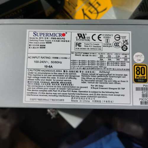 议价全新原装超Supermicro服务器电源（维修）