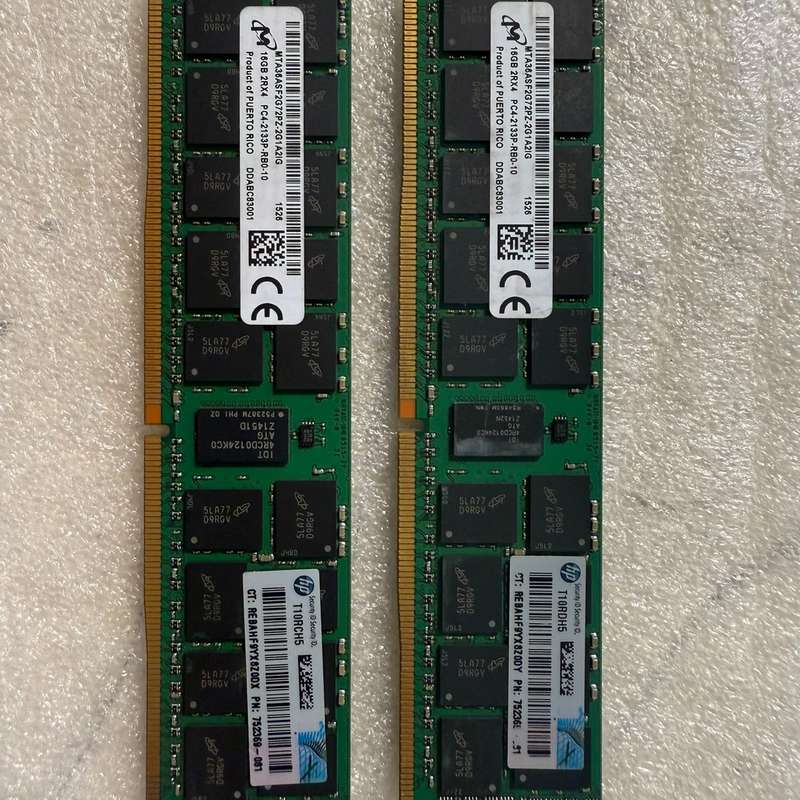 议价服务器拆机的，镁光四代16G内存2根，型号16G 2R*（维修）图片