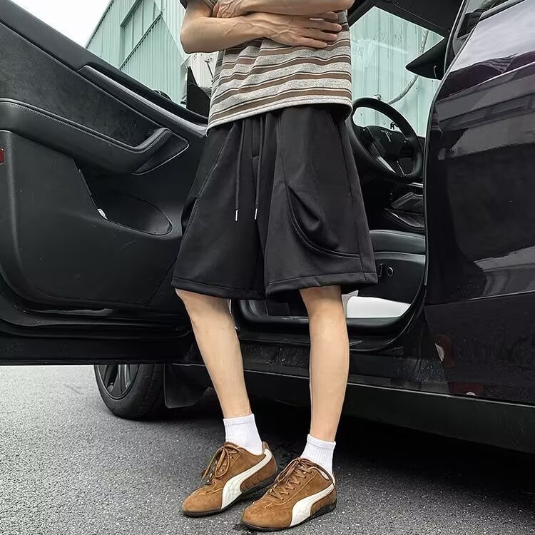 美式重磅运动短裤男款夏季宽松