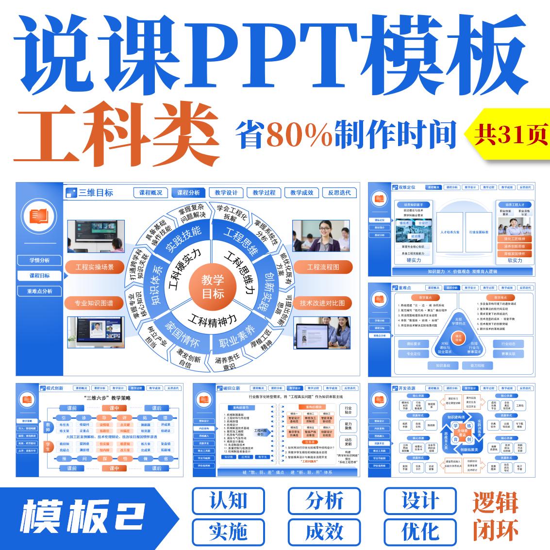 高校大学教师说课比赛ppt◆模设计素材/源文件