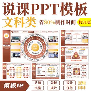 高校大学教师说课比赛ppt◆模板12◆课程分析实施报告获奖设计