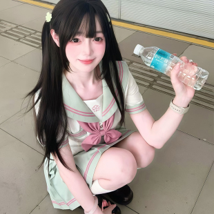 日系学院风女学生收腰中间服套装 原创jk制服水手服正版 小青芒