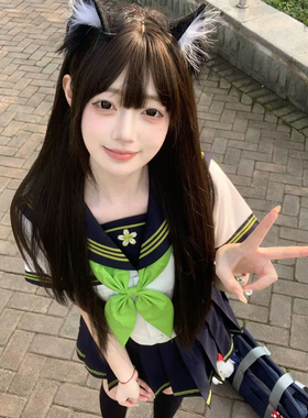 【青竹】原创jk制服水手服正版日系学院风春夏校供学生套装中间服