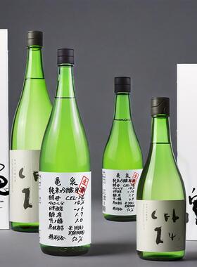 日本进口龟泉手写款纯米大吟酿清酒CEL-24酵母发酵米酒清酒1800ml