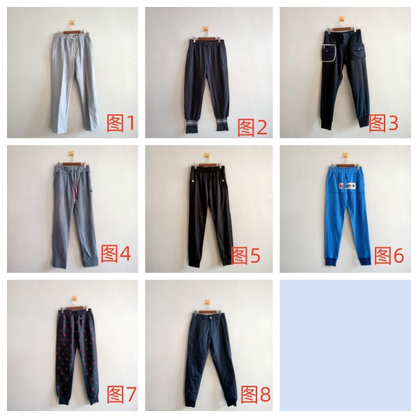 外贸春秋新款女装 韩版多色多款松紧腰卫裤 女生百搭休闲裤 A33