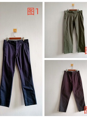 外贸新品春秋男装 欧美休闲水洗棉修身长裤 男士简约百搭裤子 A77