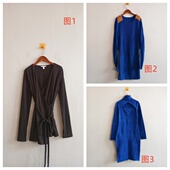 韩版 时尚 多款 外贸新款 显瘦长袖 女装 套头修身 女针织连衣裙A94 春季