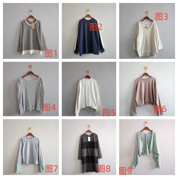 外贸春秋新款女装 日韩休闲多色多款圆领修身体恤 女生百搭T恤 F3