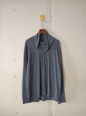 外贸新品秋季女装欧美休闲半高领宽松长袖体恤女生百搭简约T恤A49