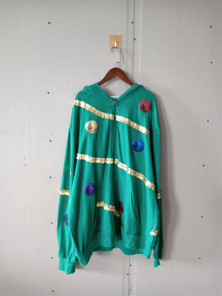 外贸新品秋季女装 欧美拉绒圣诞节连帽拉链宽松长袖男女外套 A8,女装/女士精品,短外套,淘宝优惠券,粉丝福利购,淘宝优惠卷