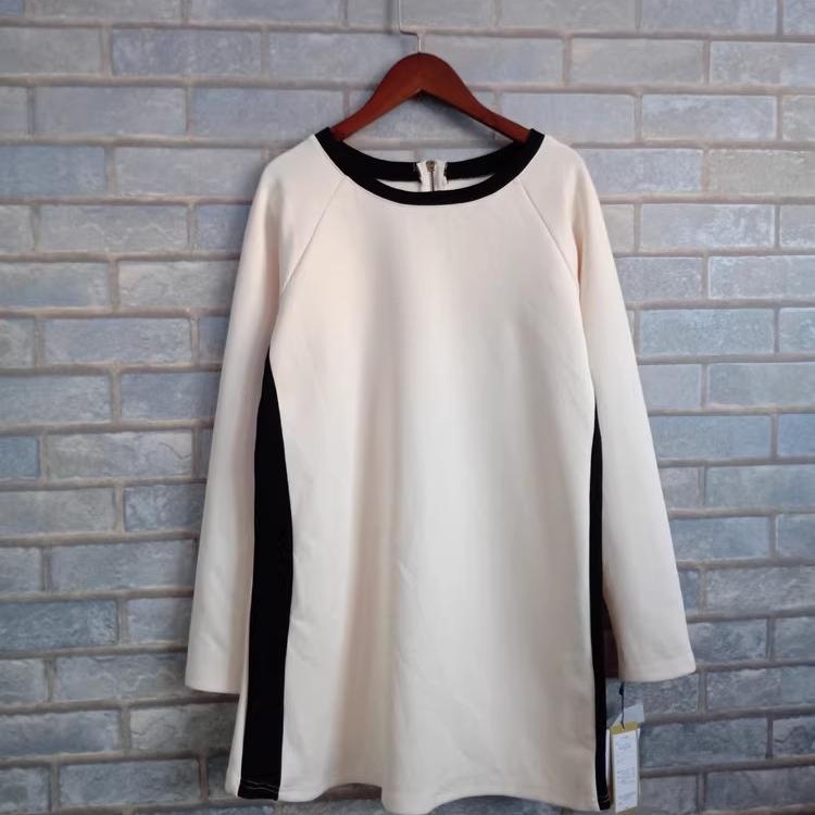 外贸新品秋季女装日单时尚多色圆领修身中长卫衣 女生百搭卫衣A70