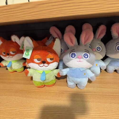 Q版狐狸尼克玩偶朱迪疯狂动物城狐狸毛绒玩具生日礼物送闺蜜玩偶