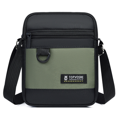 新款男斜挎包迷你小包手机包简约单层休闲单肩包牛津布斜跨包男包