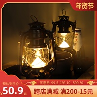 HTK营地灯复古煤油帐篷露营灯led可充电氛围马灯手提式照明灯怀旧