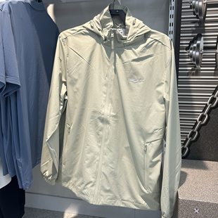 鸿星尔克男装2024新款风衣带帽运动夹克开衫外套11224301163