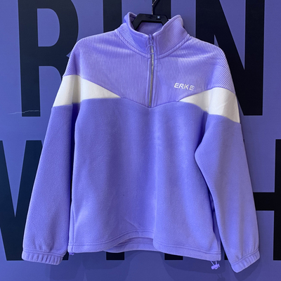 鸿星尔克运动休闲女立领保暖