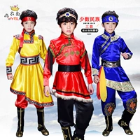 Ngày thiếu nhi Mông Cổ Trẻ em Trang phục biểu diễn khiêu vũ Trẻ em dân tộc thiểu số Tây Tạng Mông Cổ Múa Mầm non Trình diễn - Trang phục trang phuc bieu dien