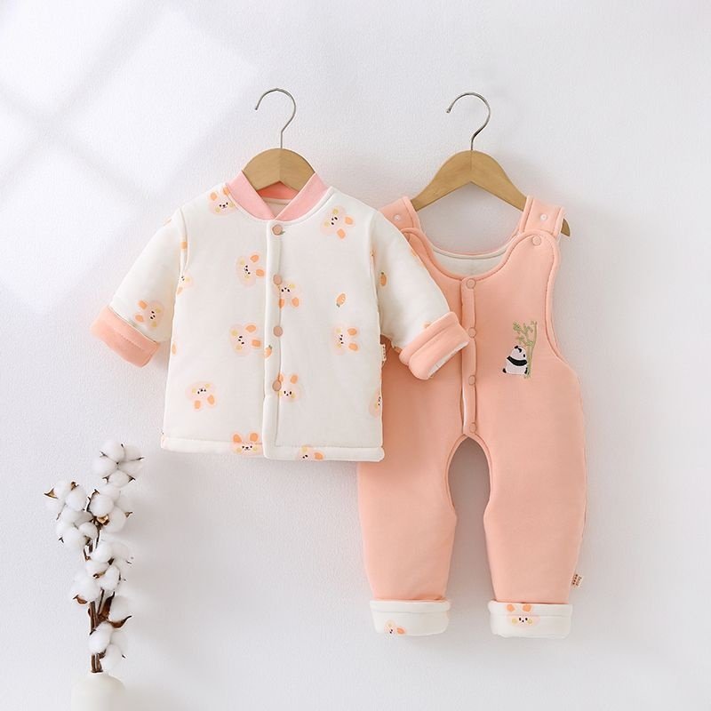 0-2岁手工棉花200g棉衣婴幼儿棉袄裤开脚碎花背带两件套加厚保暖,童装/婴儿装/亲子装,棉袄/棉服,淘宝优惠券,粉丝福利购,淘宝优惠卷