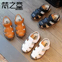 Сандалии для мальчиков, детские туфли, летняя пляжная обувь, детская сумка для обуви, коллекция 2021, в корейском стиле, мягкая подошва