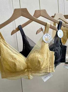 【雪之川】蕾丝透气兔耳朵水晶杯薄杯款文胸单上衣早秋女11417