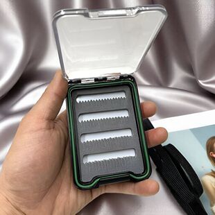 飞蝇钩收纳盒飞蝇盒毛钩盒 便携防水收纳盒 路亚多功能盒微物收纳