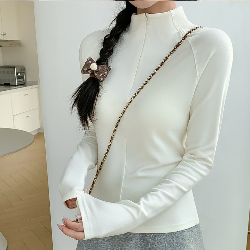 半高领德绒加厚辣妈外出哺乳秋冬鱼骨半拉链打底上衣产后喂奶T恤,孕妇装/孕产妇用品/营养,家居服上装,淘宝优惠券,粉丝福利购,淘宝优惠卷