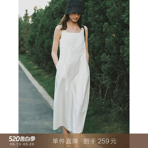 popchrioU领花苞立体褶锏连衣裙