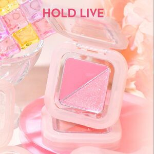 正品两用光HOLDLIVE腮红土豆泥胭脂双色色膏轻平价脸颊甜水高光膨