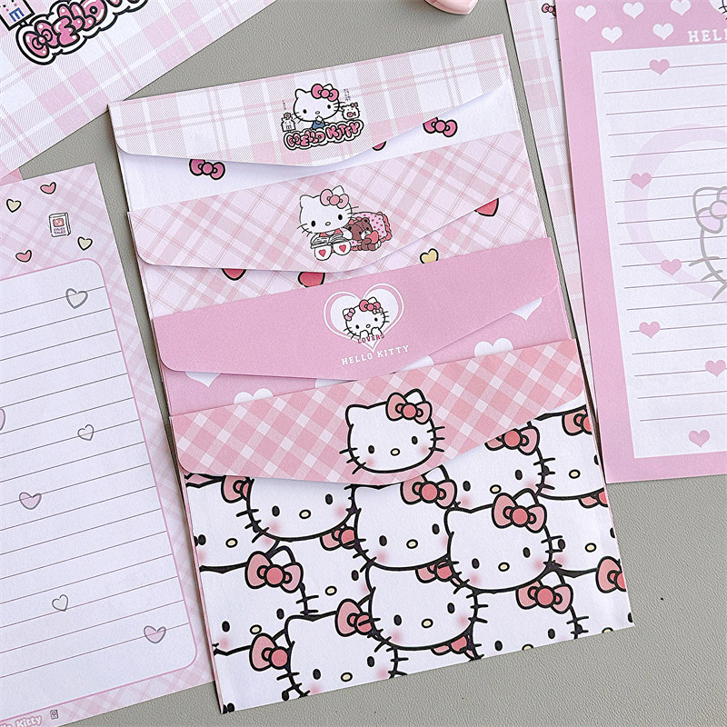 KT猫信封信纸套装ins高颜值动漫卡通可爱学生毕业季创意信笺祝福,文具电教/文化用品/商务用品,信封,淘宝优惠券,粉丝福利购,淘宝优惠卷