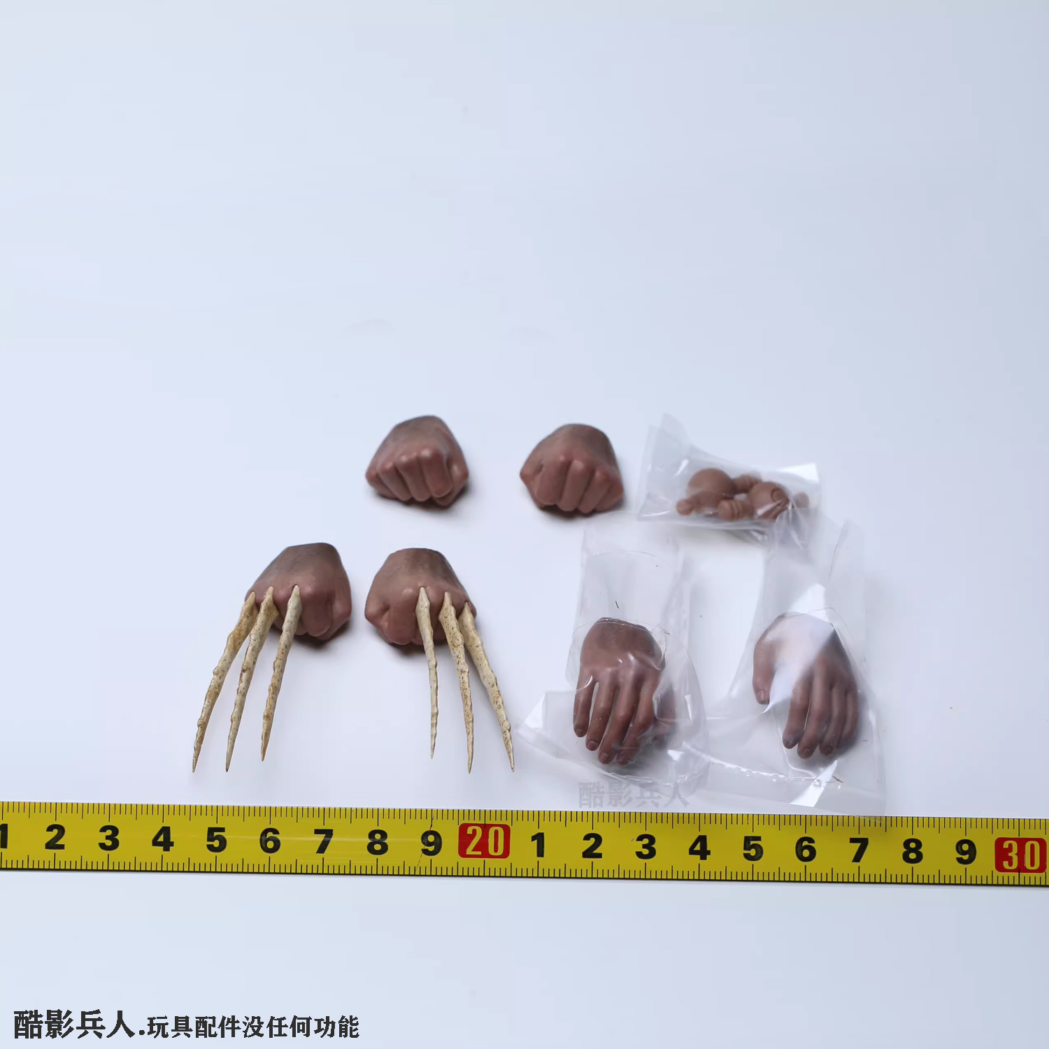 HotToys HT 1/6 MMS660 X战警 逆转未来 金刚狼 手型 爪 配件