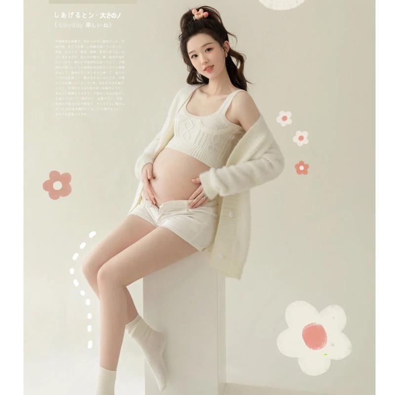 22新款孕妇照服装黑色连衣裙艺术照影楼拍照个性感孕妇照摄影服装
