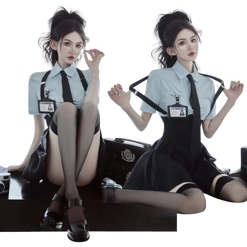 照相馆新款韩杂少女学院风写真主题服装JK制服纯欲风艺术照摄影服