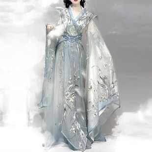 原创汉服女霁月瑶光魏晋风重工刺绣晋制超仙新款 仙侠女风春夏套装