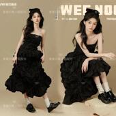 影楼新款 拍照主题韩系奶油风氛围感少女生日艺术照写真摄影服服装