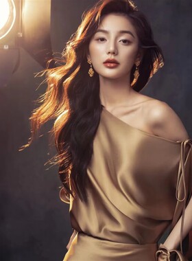 影楼肖像写真服装时尚气质高级感轻熟女杂志风艺术形象照摄影礼服