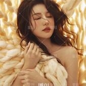 影楼新款 韩系高级慵懒风毛毯少女纯欲粗线裹布简易风写真摄影服装