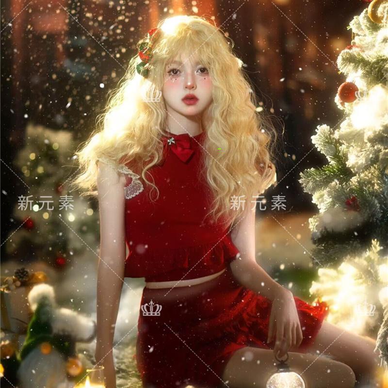 影楼主题服装法式纯欲风少女粉色连衣裙个人肖像艺术照写真摄影服