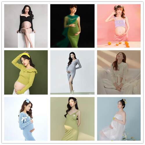 孕妇拍照服装新款唯美风孕妈咪写真艺术照衣服影楼主题孕妇照服装