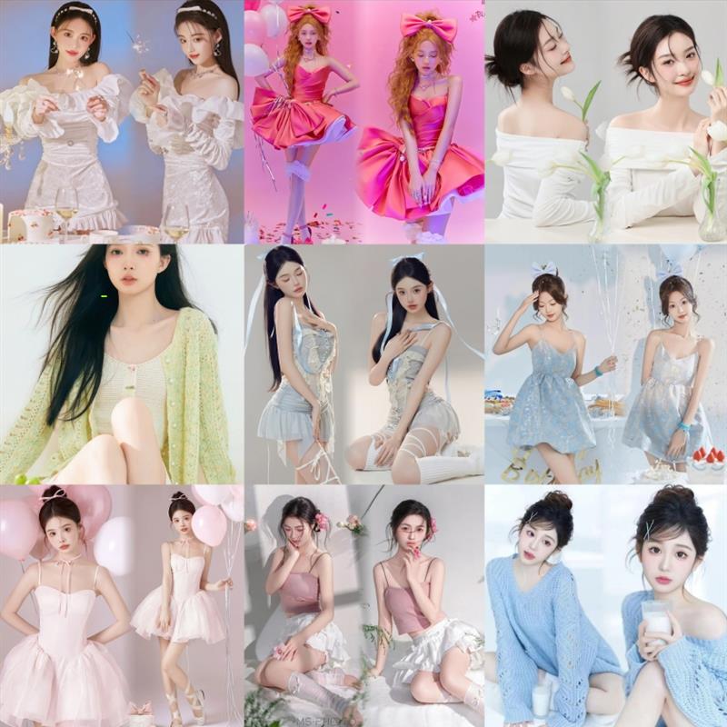 影楼新款主题美式炫酷辣妹纯欲风少女私房个人写真艺术照摄影服装